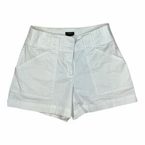 Ann Taylor Factory Women's Size 6 Panel White Mom Shorts